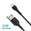 Кабель Grand-X USB-USB Тип C, Cu, 3A, 1м, Fast Сharge, Black (PC-03B) - 5